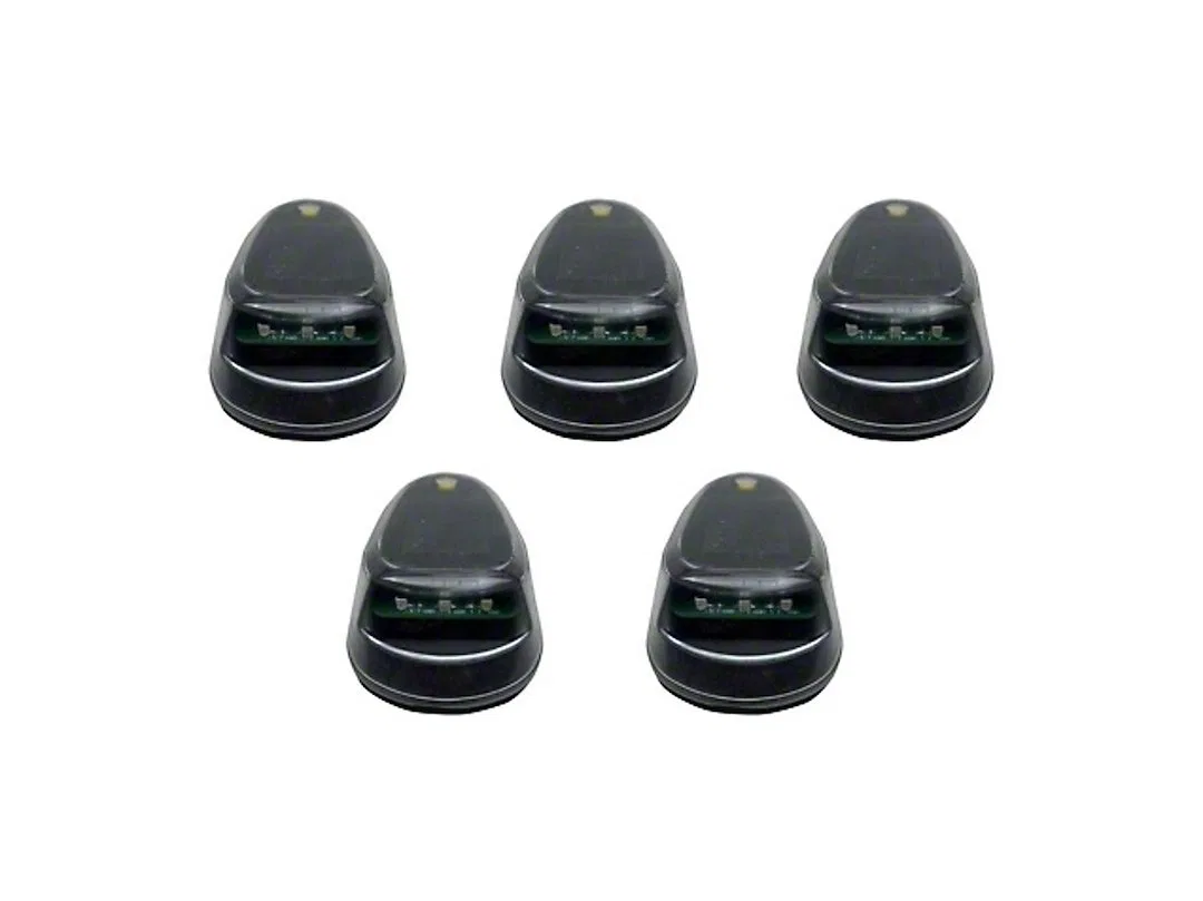 FORM1CA5-SPFR – SPIRIT FIRE Roof Marker Light, Tear Drop Shape Clear Lens LED Ambitious Amber Solar Powered Low Profi...